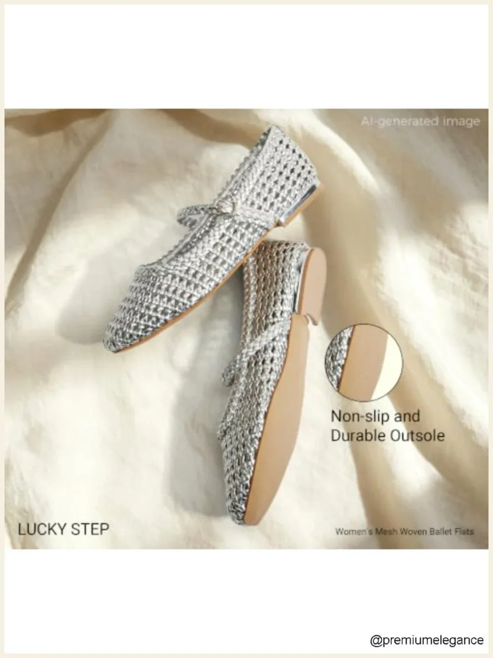 Mesh Woven Ballet Flats - Breathable Round Toe Mary Jane with Buckle Strap